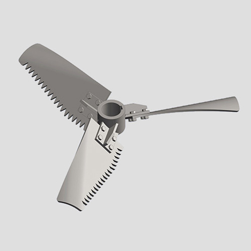 三窄叶锯齿形可拆旋桨式