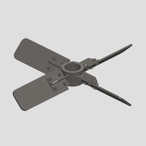 四斜叶开启涡轮式