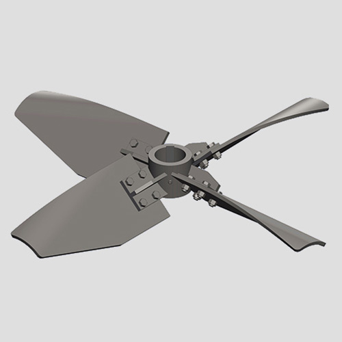 四窄叶可拆旋桨式