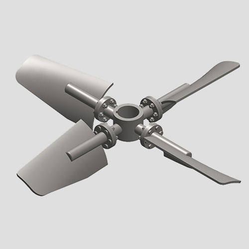 四窄叶法兰可拆旋桨式